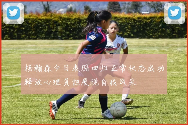 杨瀚森今日表现回归正常状态成功释放心理负担展现自我风采